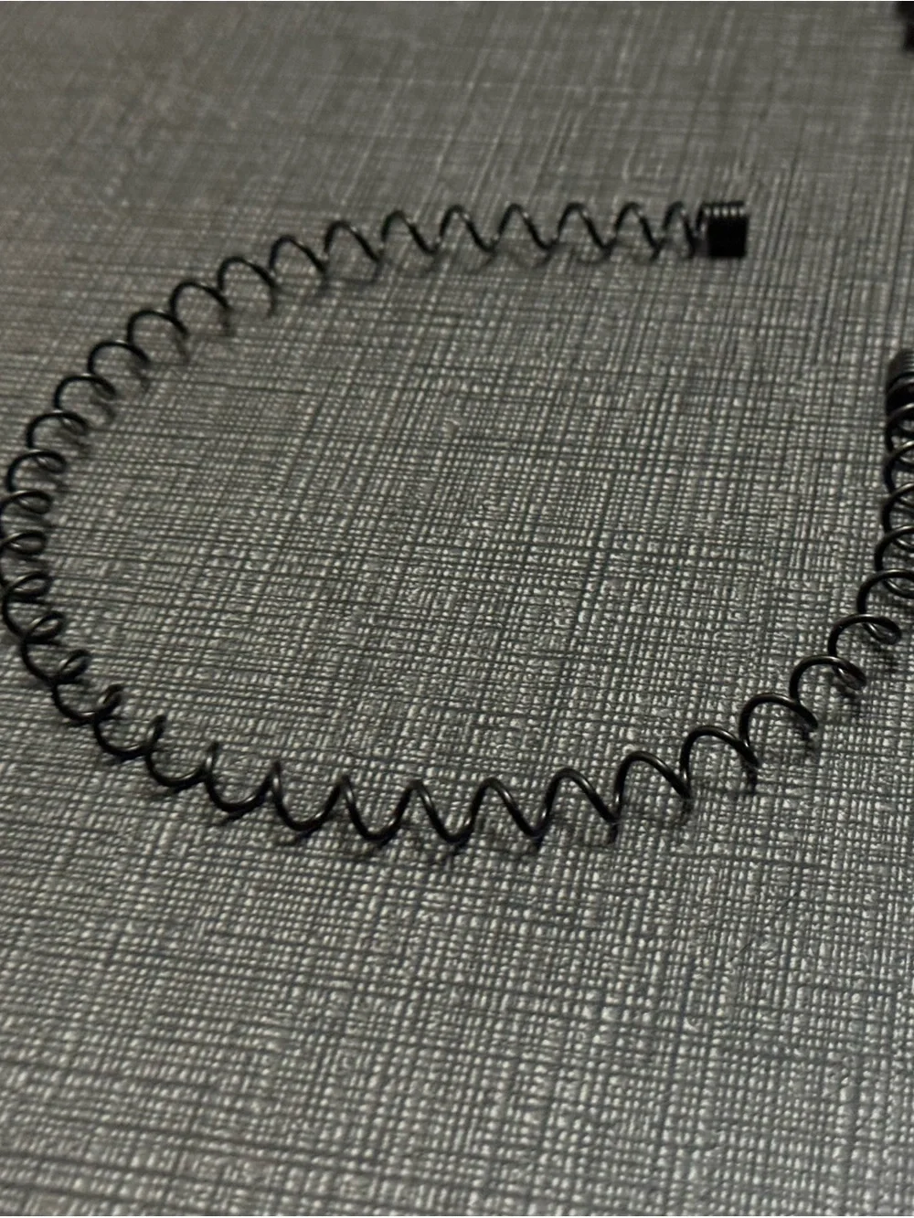 Set of 5 Black Metal Wave Headbands